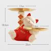 Cat Statue Desktop Organizer Craft Creative Sundries Container Modern Sculpture Storage Tray for