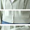 Spring Clothes Women Knitted Cardigan Korean Fashion Casual Long Sleeve Top Button Up Hooded Knitwears Sweater Coat
