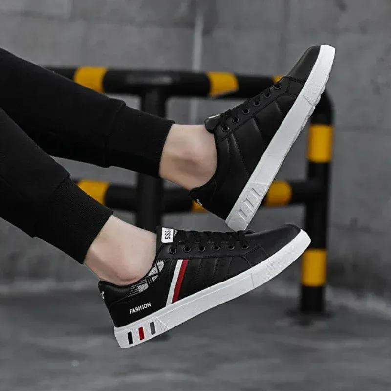 Heren Casual Sneakers Koreaanse Stijl Mode Witte Schoenen Ademende Sportschoenen voor Heren