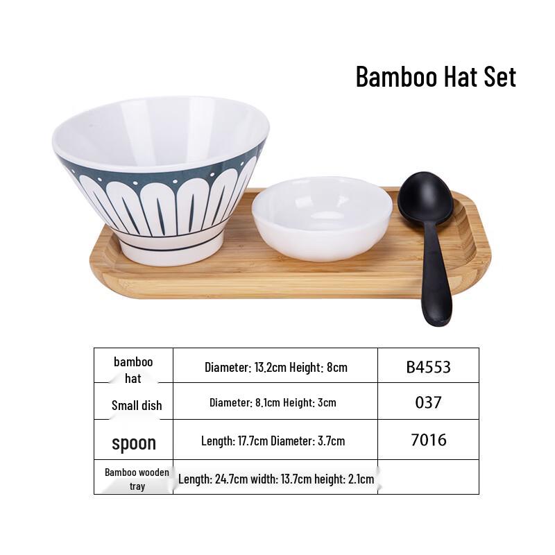 Melamine Conical Hat Style Dessert & Ice Cream Bowls