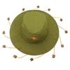 Sombrero de pesca al aire libre unisex con cordón de verano para fiestas Sombrilla Gorra ancha para el sol Sombrero para el sol con corcho