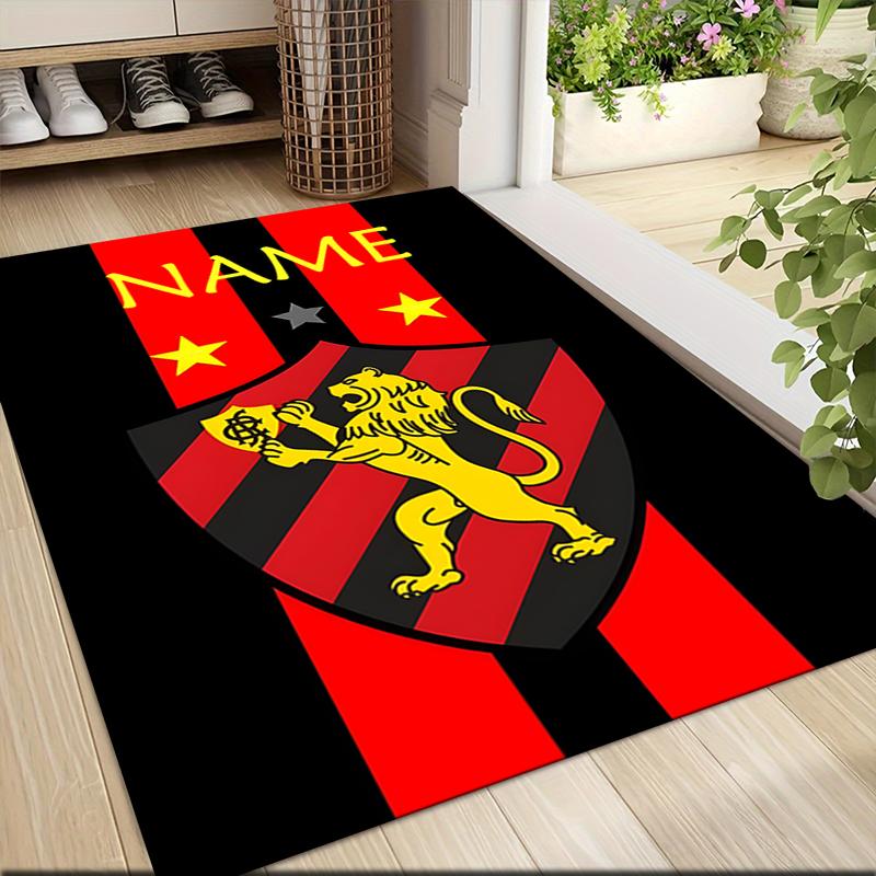 Custom Name Portugal Crest Carpet Rug Customizable Soft Washable Anti-Slip Home Living Room Sofa Mats Personalized Rug. 0909253