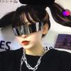New  Futuristic Wrap Around Monob Costume Sunglasses Mask Novelty Glasses Halloween Party Party Sun Glasses Uv400 Eyewear