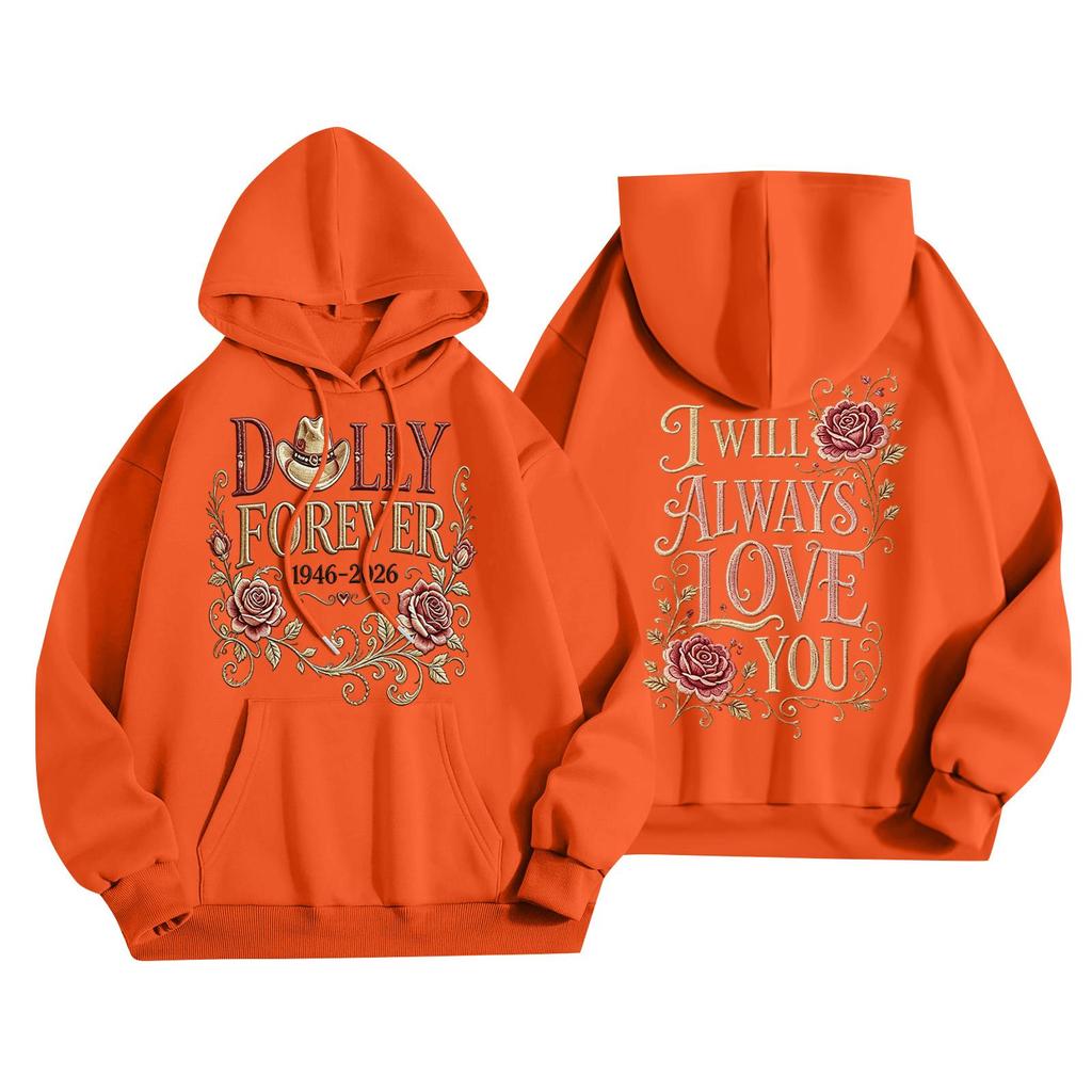 Women's Casual Loose Fit Hoodie with Letter Graphic