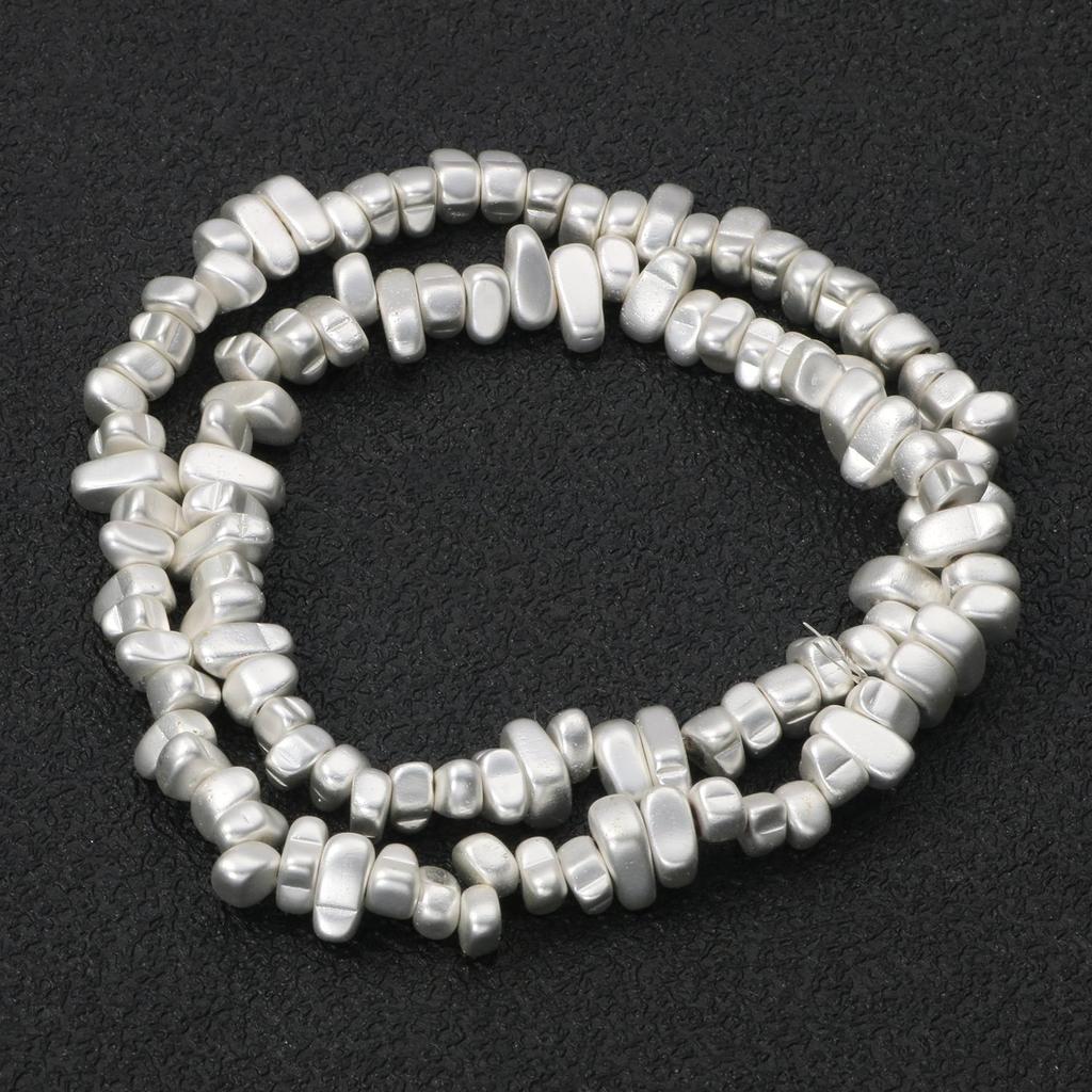 45 Style Natural Stone Silver Color Hematite Beads Heart Square Round Spacer Beads for Jewelry Making Diy Bracelet Necklace 15''