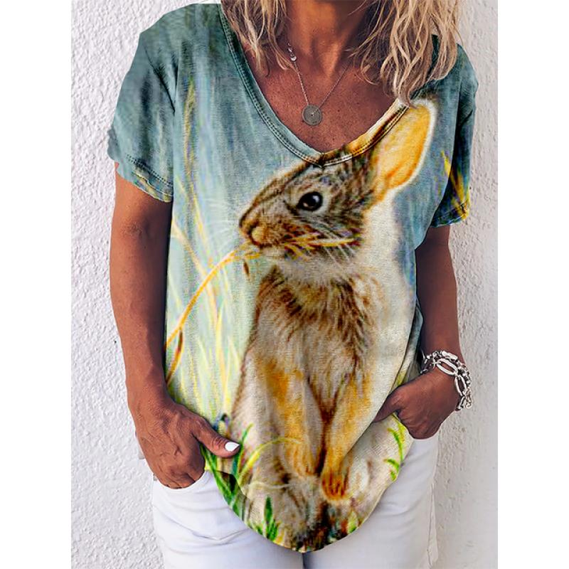 Sweater Womens Harajuku Tshirt Bird Funny Tee Summer Loose Short Sleeve Top T Shirt For Female Casual Fashion Vintage Clothing