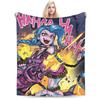 Arcane Vi Jinx Blankets Quality Warm  Throw Blanket Autumn Students Living Room Aesthetic Bedspread