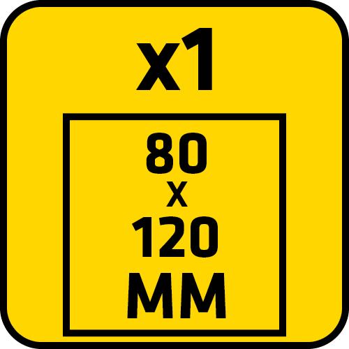 Self-adhesive felt pads, gray, 106 pcs.