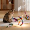 12 Stück Katzenspielzeug, Haustier-Feder spirale, Kätzchen Jagdspielzeug, Kunststoff-Spiralfedern, Interaktives Haustierbedarf, Indoor-Katzenzubehör