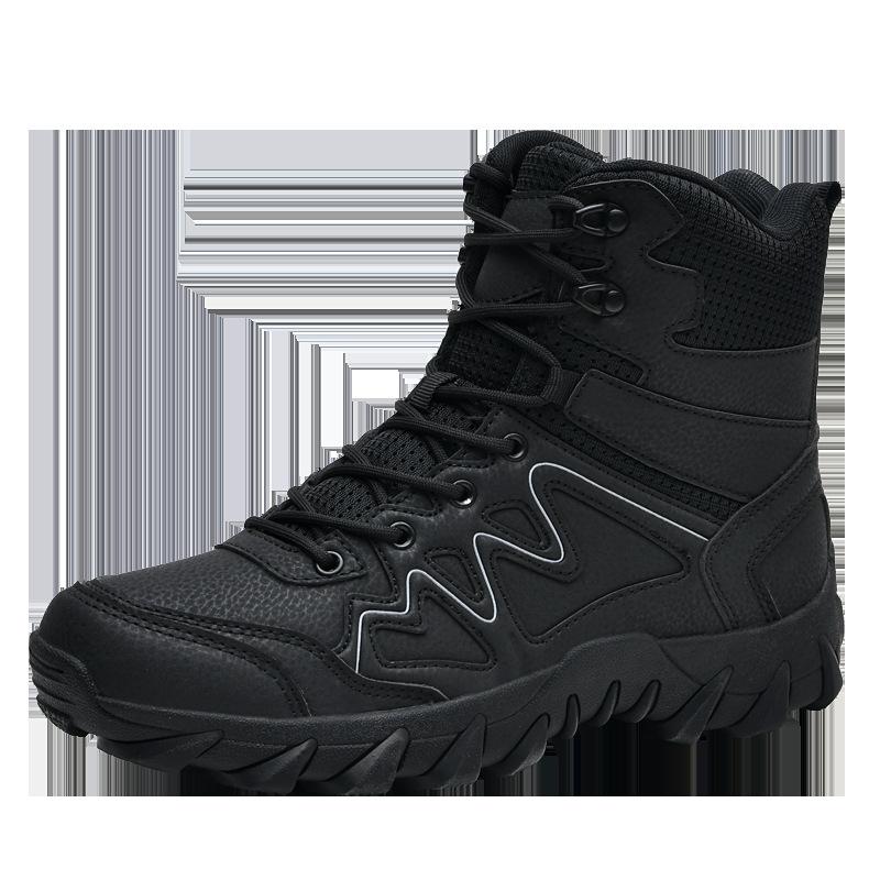 

Нові великого розміру високі черевики для гірського туризму, хайкінгу, тактичні, пустельні, для пригод, робочі черевики, захисні черевики, чоловіче взуття 46