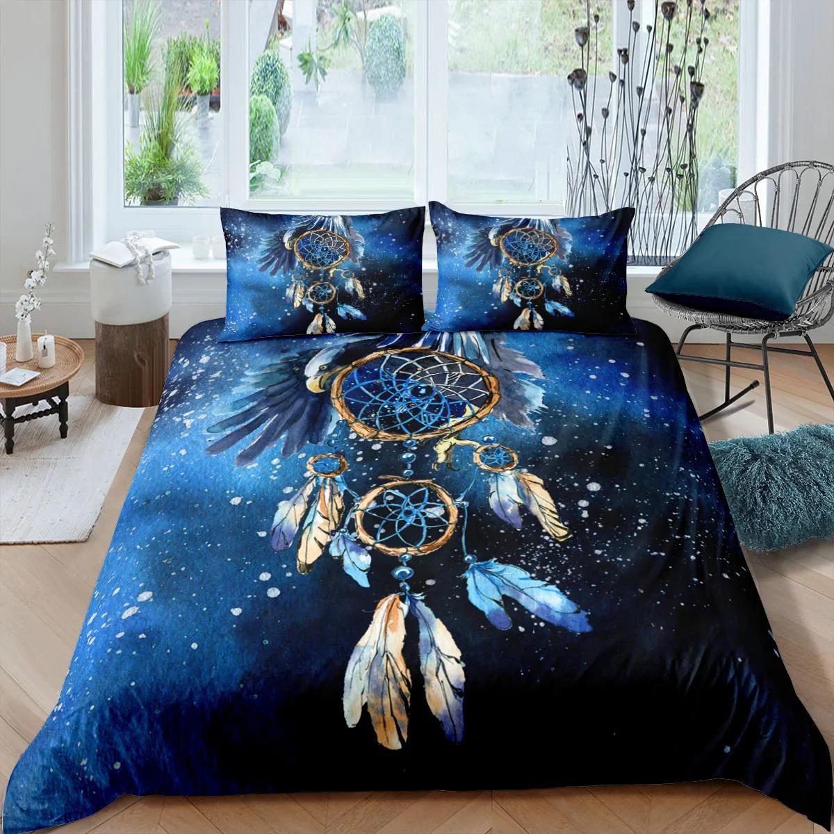 

Комплект постельного белья Dream Catcher Элегантный пододеяльник в стиле бохо Queen 240x220 Этническое одеяло, односпальное, двуспальное, королевское, покрывало 70x133cm 2pcs