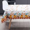 Autumn Thanksgiving Theme Tablecloths for Table Decor Fall Pumpkin Maple Leaf Plaid Rectangle Table Cloth Holiday Wedding Decor