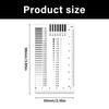 Картки з вимірювачами дефектів пластикових поверхонь з двостороннім ламінованим покриттям для вимірювання дефектів матеріалу, тест на тріщини