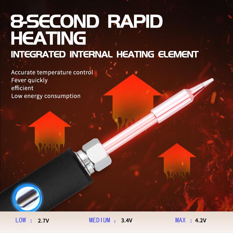 Portable Mini Digital Display Soldering Iron, USB-C Charging, DIY Tool, Three  Voltages, Available In 6 Colors For Sele