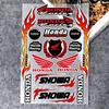 For HONDA Reflective Motorcycle Stickers, 3M Safety Warning At Night In The Dark Scooter Helmets KP5