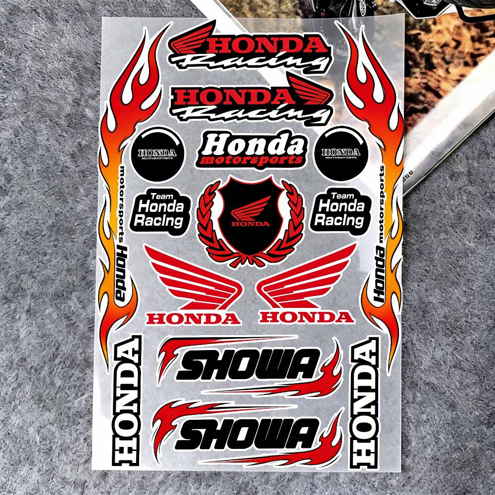 For HONDA Reflective Motorcycle Stickers, 3M Safety Warning At Night In The Dark Scooter Helmets KP5