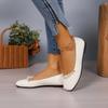 Women Square‑Toe Pearl Mary Jane Flats Soft Leather Ballet Shoes