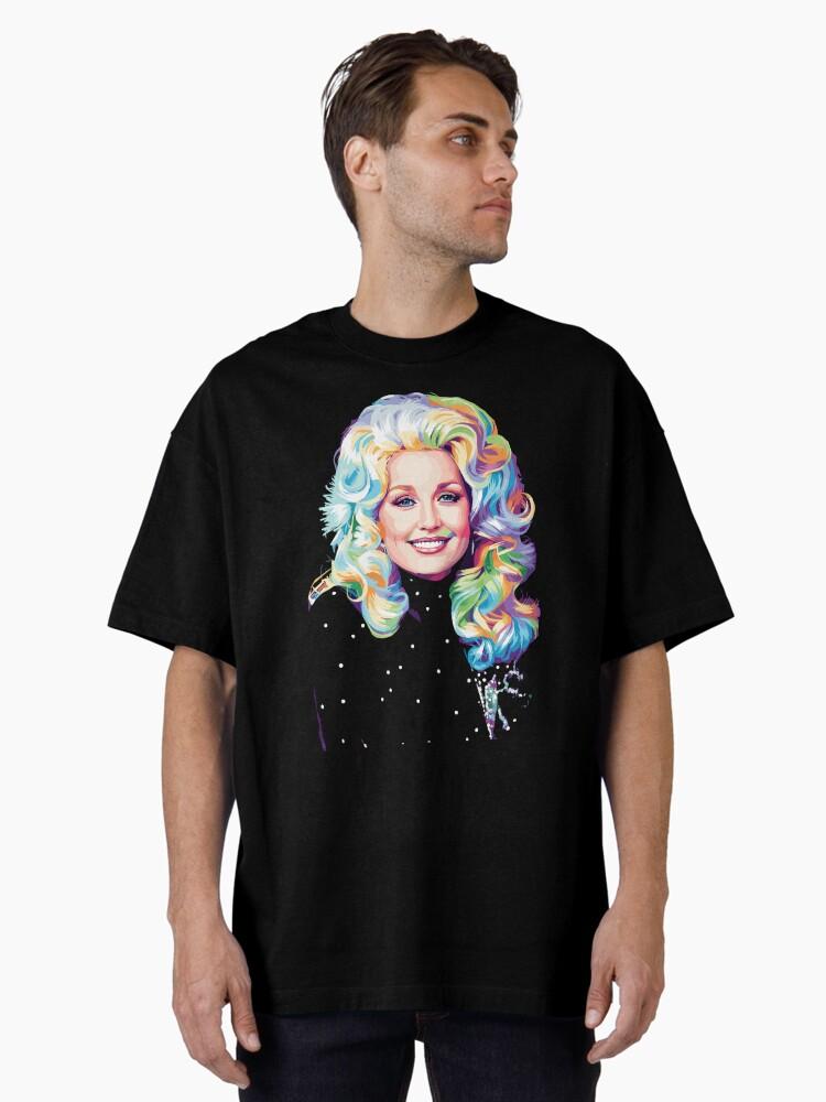 Blondie Dolly Parton Designs WPAP Kunst Übergroßes T-Shirt