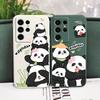 Panda House Phone Case For Samsung Galaxy S24 S23 S22 S21 S20 S10 S10E Ultra Plus FE Note 20 Ultra 10 Plus Cover