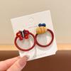 Children's  Red Cartoon Rubber Band, Less Hair Volume, Small Tweet Mini Hair Rope, Hair Accessories Headrope