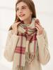 Women Scarf Winter Free  Plaid Fringed Scarve Ladies Pashmina Mujer Femme Foulard Bufanda Wrap Shawl Echarpe Hiver