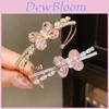 Fashion Butterfly Zircon Double Layer Bracelet For Women With Elegant Silver Finish