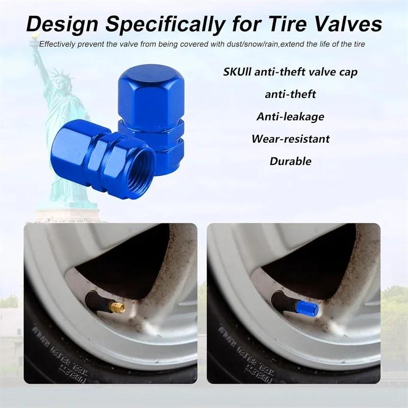 1-20Bag Aluminum Alloy Tire Valve Caps Universal Car Truck Motorcycle Wheel Stem Covers Dust Proof Tire Accessories for SUV Bike