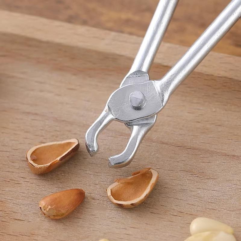 2Pcs Classic Simple Pine Nut Clamp Practical with Pine Nut Pliers Nut Clamp Labor-saving Durable Pine Nut Opener
