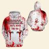 You Can't Kill The Boogeyman Horror Movie Hoodies Men Blood Splatter 3D Printed Sweatshirts Women Halloween Hoody Pullovers Tops