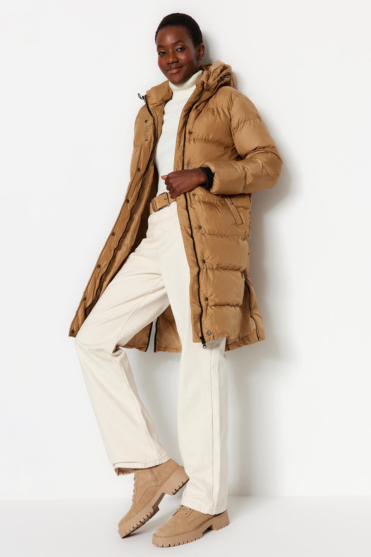 

Женская модная куртка-пуховик, парки с воротником-стойкой и двойными карманами, водоотталкивающие стеганые пальто на молнии M