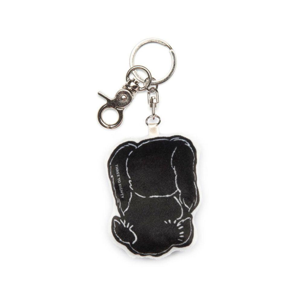 THREE TO EIGHTY POPPI KEYRING BLACK