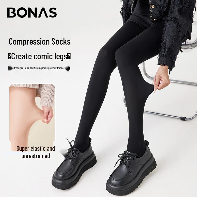 Baonaishi Women's Bare Leg Illusion Warm Compression Tights