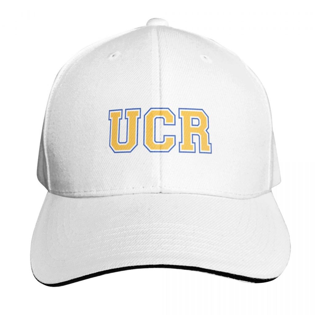 UCR  College Font Baseball Cap Snapback Flat Bill Strapback Dad Hat Six Panel Structured Crown