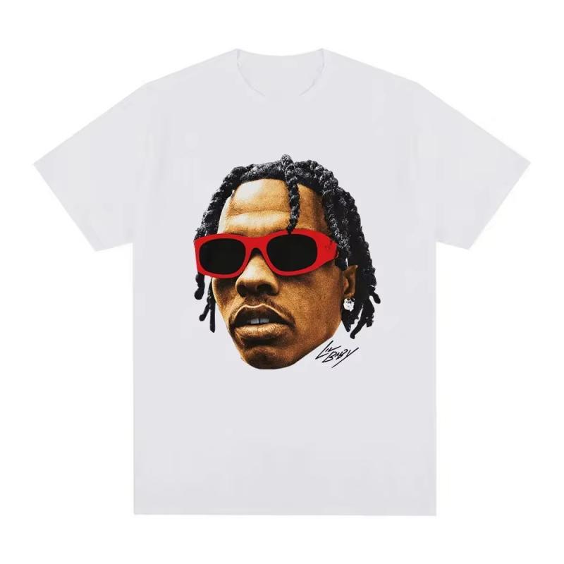 

Unisex Clothing Unisex Hip Hop Rapper Lil Baby T Shirt Vintage Graphic Tee Shirt 100 Cotton Short Sleeve Oversized Tshirt Harajuku S