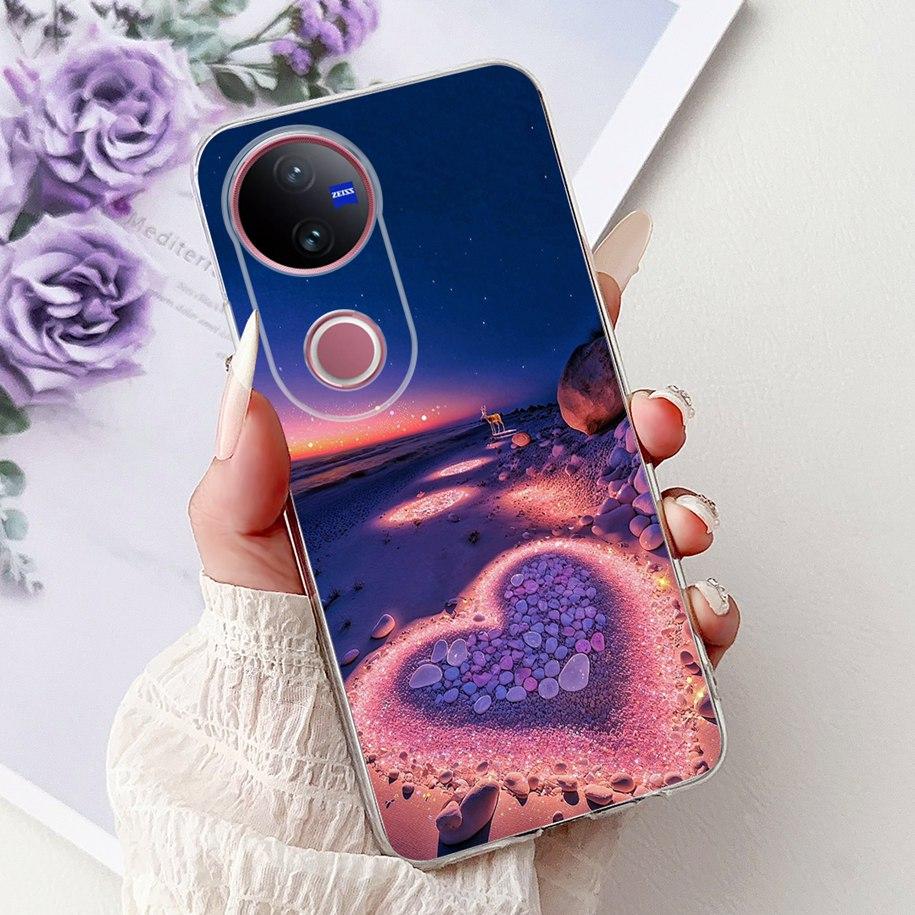 For Vivo V50 Case V2427 Phone Case 2025 New Fashion Butterfly Silicone Soft Cover For Vivo V50 Lite VivoV50 5G Shockproof Bumper