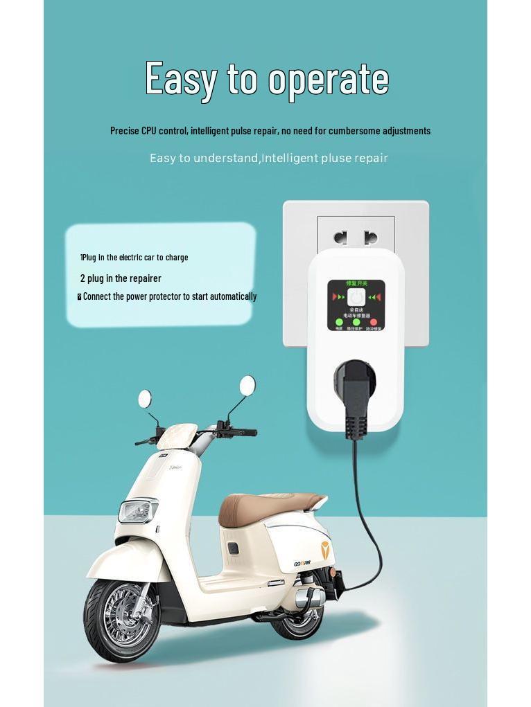 Universal Smart Electric Vehicle Battery Charger and Activator (48V-96V)