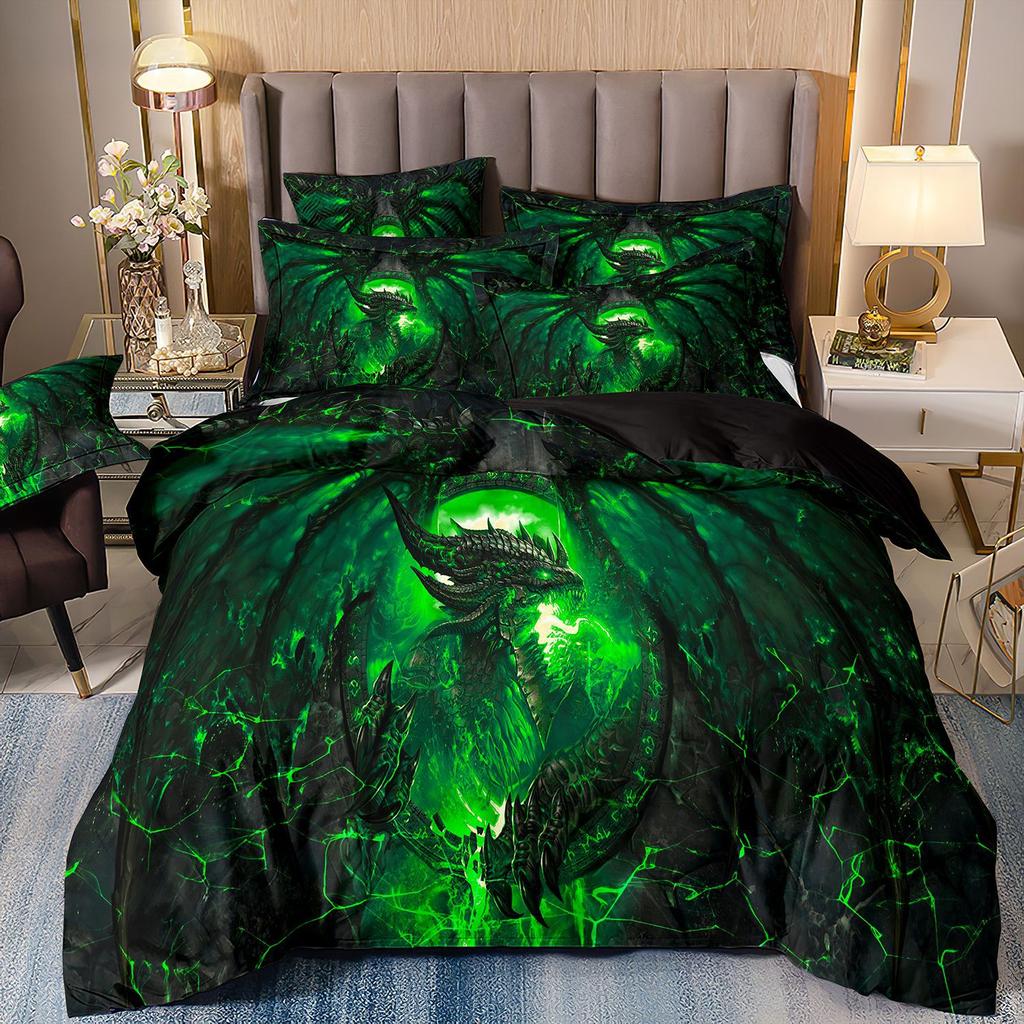 3D Digital Printing Dinosaur Double Pterosaur Bedding Quilt Cover Three Or Four Sets