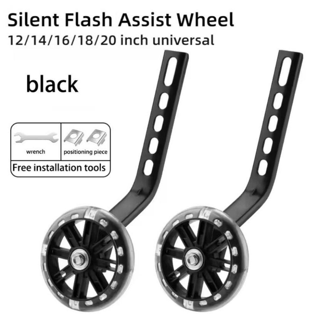 1Pair 12-20 inch Professional Training Wheels Reinforced Resistant Auxiliary Bike Stabiliser