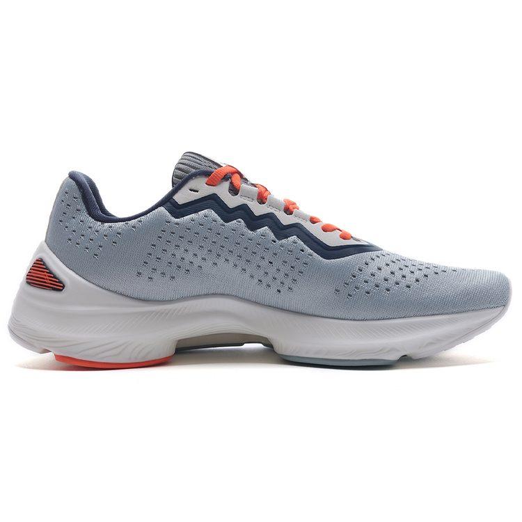 Li Ning Arashi Fabric Cushioning Slip Resistant Abrasion Resistant Low Top Running Shoes Men's Water Gray Green ARHQ079-3