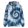 Tie Dye Hoodie Women Unisex Trippy Psychedelic Swirl Pattern Pullover Soft Streetwear Hooded Sweatshirt with Pocket for Festival
