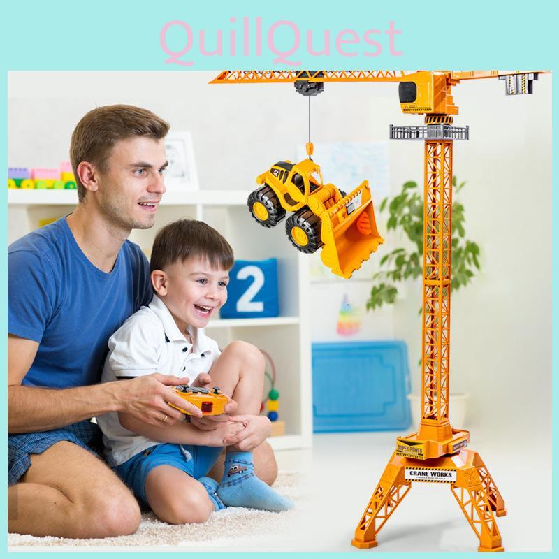 Tower Cranetoy With Remote Control And Sound For Kids Playroom
