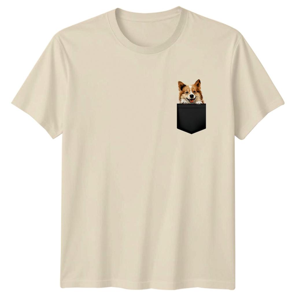 Corgi Dog Pocket Animals Dogs Unisexs TShirt Unisexs Tee Graphic Unisex Top