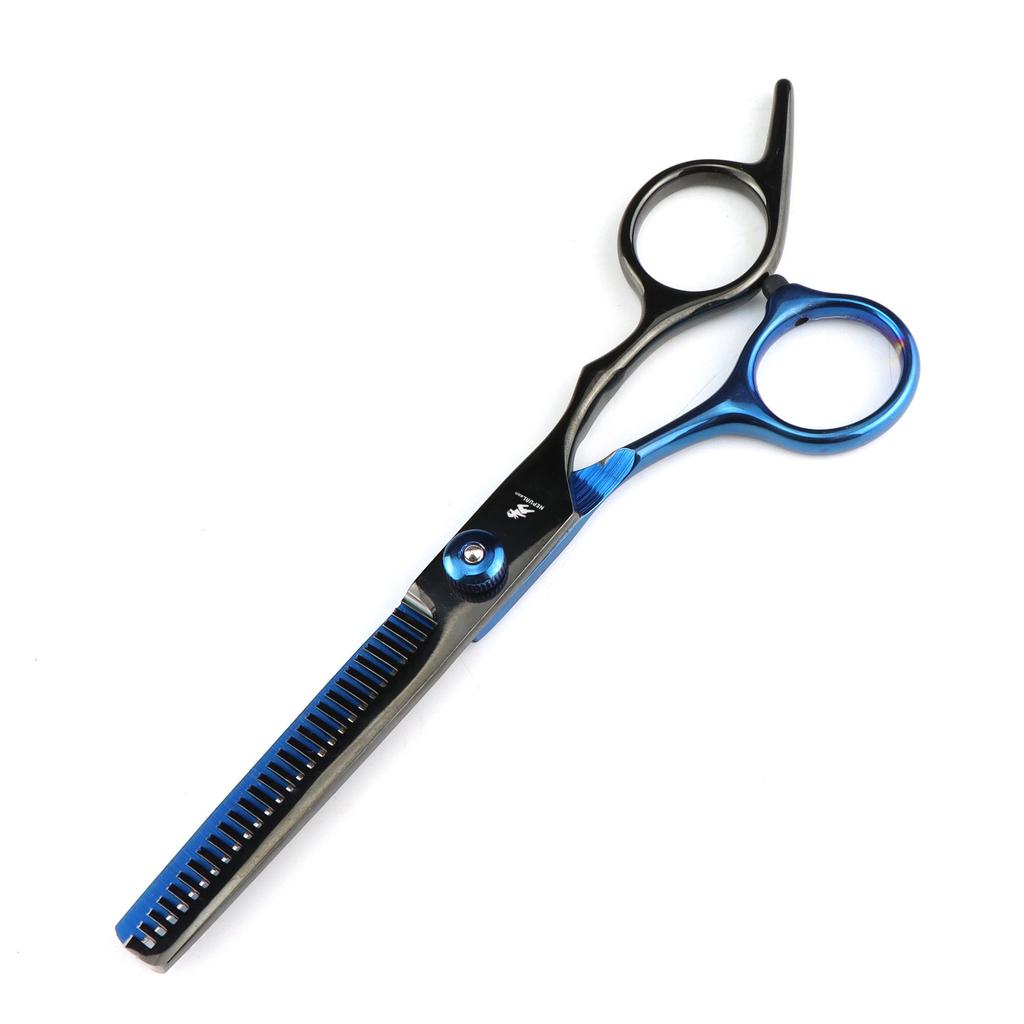Forbici con denti da 6 pollici, forbici piatte per barbieri e parrucchieri, forbici speciali fini per tagli di capelli e capelli diradati