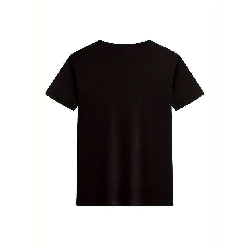 Boys Crew Neck Short Sleeve T-Shirt with Black & White Checkered & Smiley Face Print