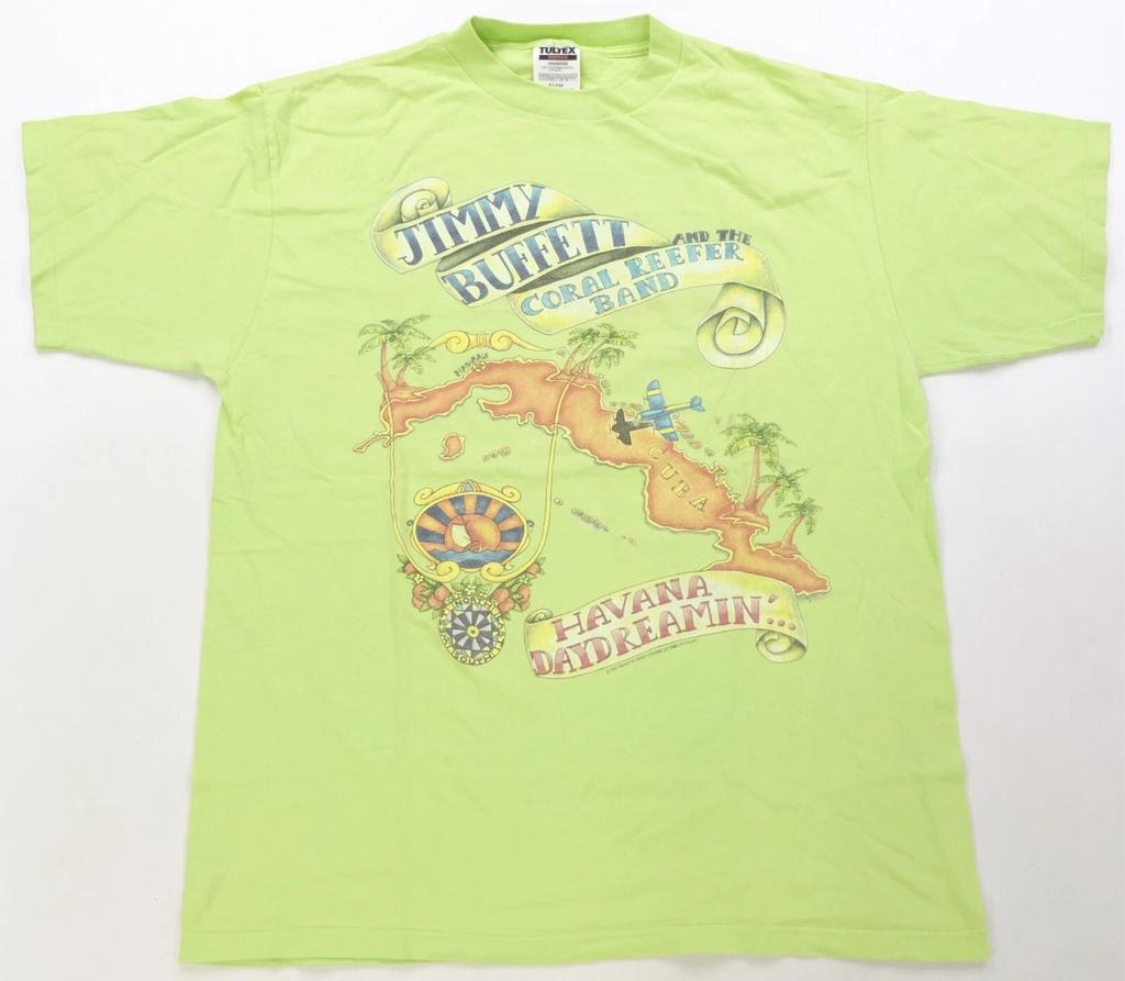 Rare VTG Jimmy Buffett Coral Reefer Band Havana Daydreamin’ 1997 T Shirt 90s XL