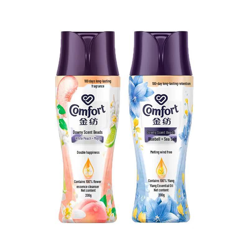 Jinfang Laundry Scent Booster Beads, White Peach & Bluebell Duo