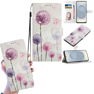 PU Leather Wallet Phone Case with Dandelion Pattern - for iPhone,Samsung,Xiaomi Redmi,Motorola,Blackview,Oppo,Huawei,Honor,Google,ZTE,Ulefone,TCL