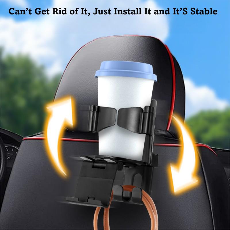 Car Seat Cup Holder Car Seat Back Multi-functional Hook Rear Creative Water Cup Holder Car Mobile Phone Holder Car Accessories