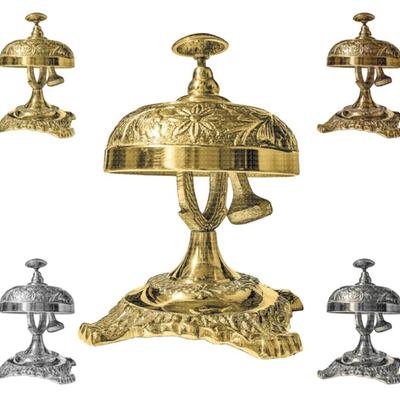 Office Brass Desk Calling Bell Unique, Vintage Nautical Antique Hotel Counter Decorative Calling Handbells, Gifts for Dad, Christmas Decor
