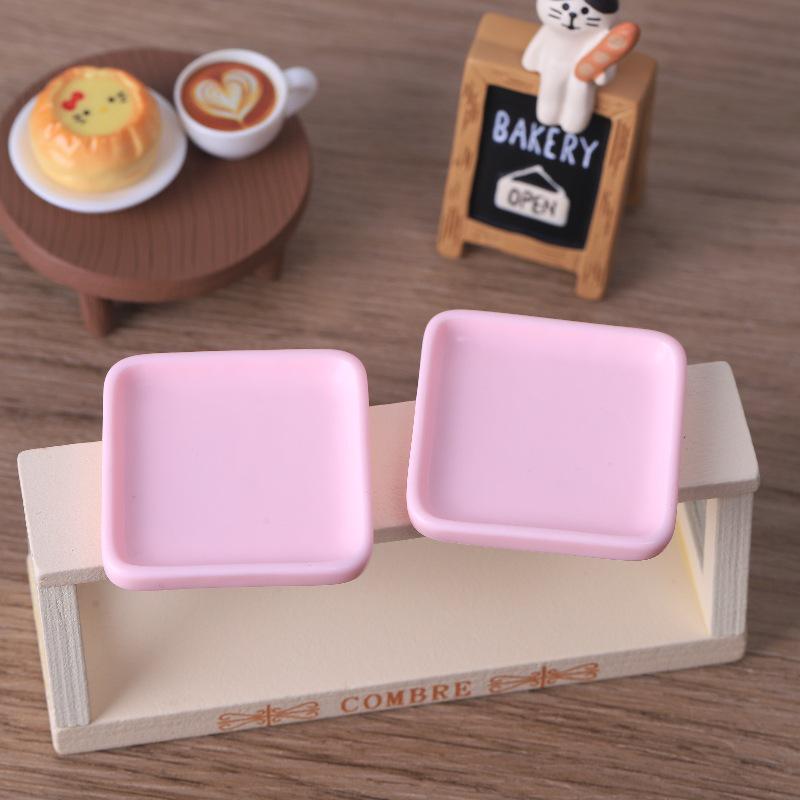 

Миниатюрная тарелка, самодельные украшения для кукольного домика в виде еды, магнит на холодильник в виде подноса, аксессуары для украшений из смолы ручной работы